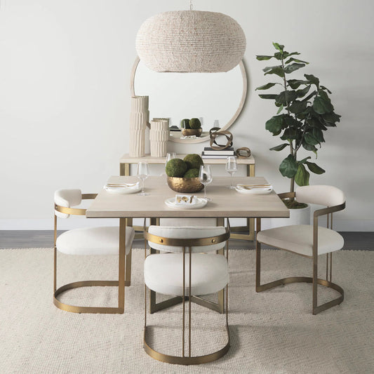 Hollyfield Dining Chair by Mercana. Made from metal in a transitional style.