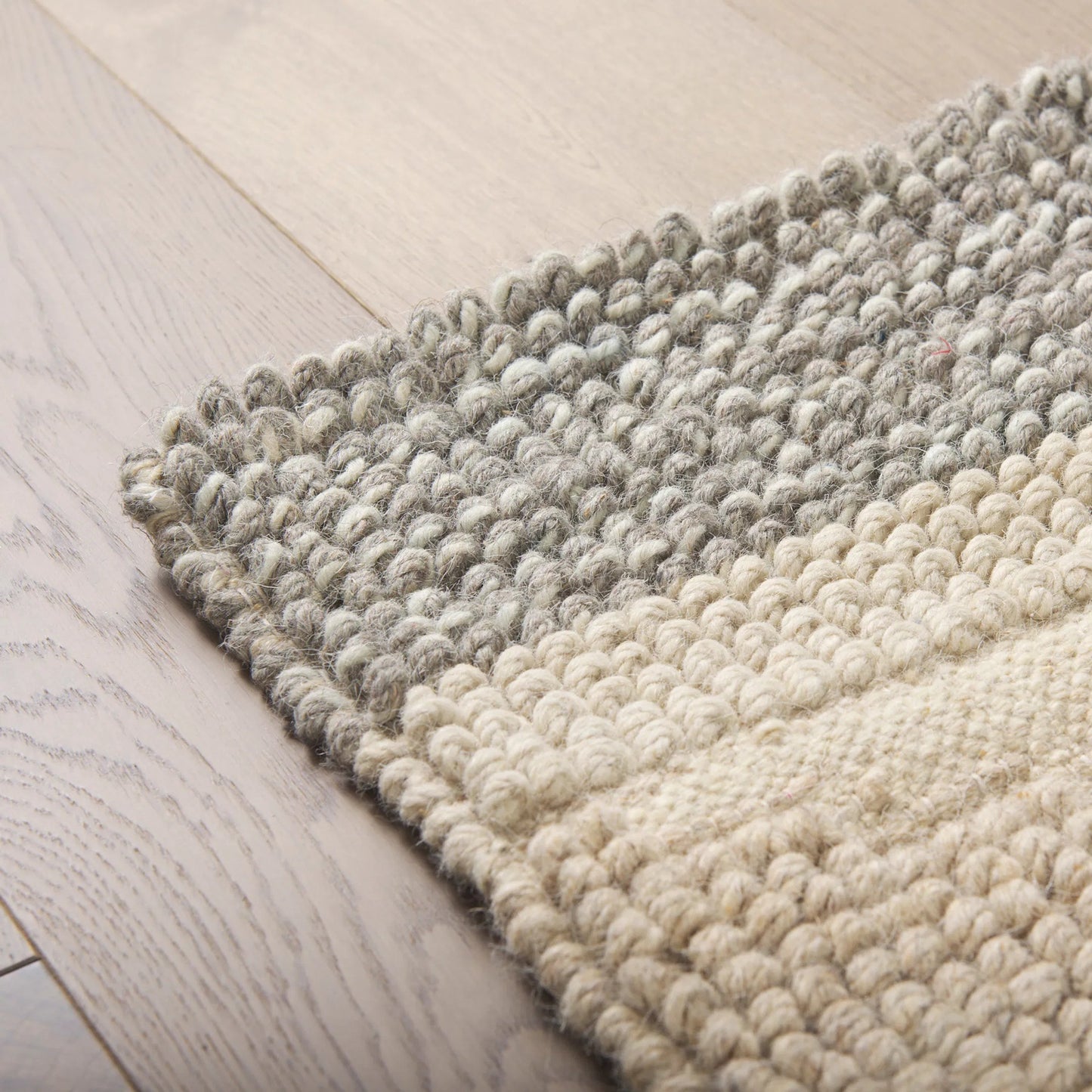 009 SI-2369569 | Closeup | Emory Wool Hand Woven Diamond Patterned Rug by Mercana in beige, brown, gray, ivory. Made from fabric in a unique style.