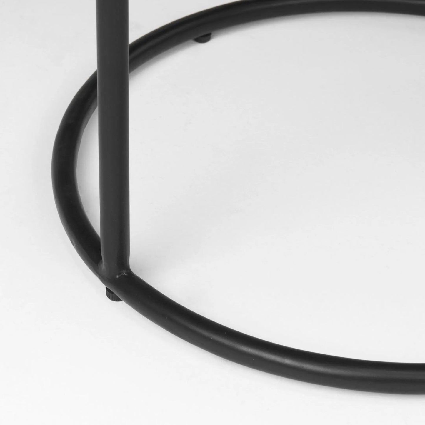 019 SI-2369727 | Closeup | Arlo End Table by Mercana in brown. Made from metal in a modern style.