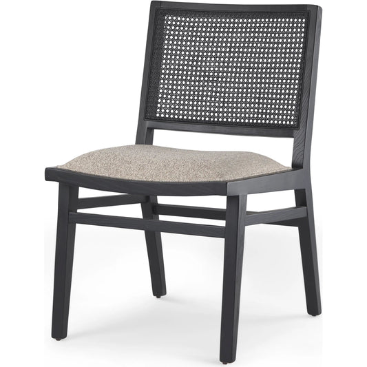 Wynn Dining Chair (Set of 2) by Mercana in black. Made from solid wood in a transitional style.