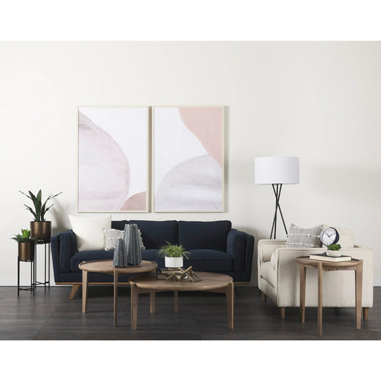 Loretta Chair by Mercana in cream. Made from fabric in a transitional style.