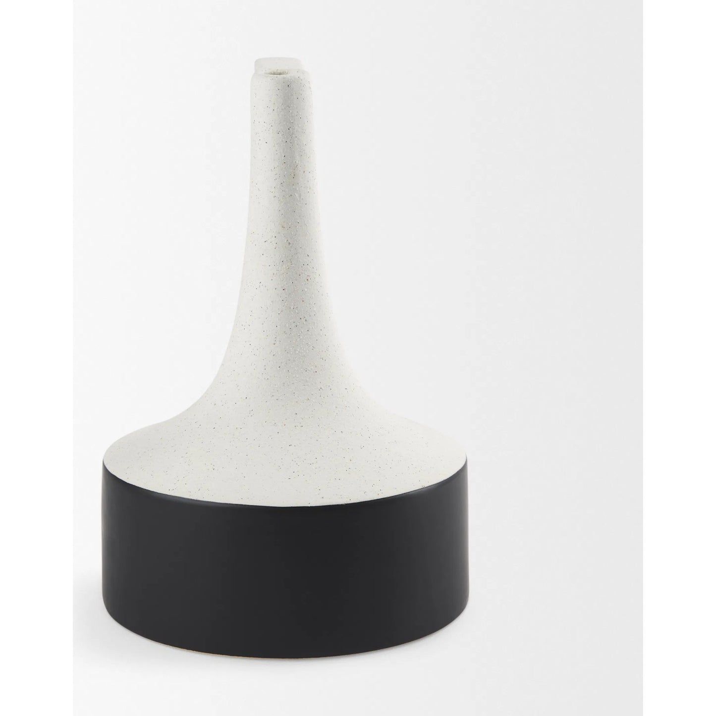 006 SI-2369674 | Additional Silo | Burton White & Black Jug Vase by Mercana in black, white. Made from ceramic in a modern style.