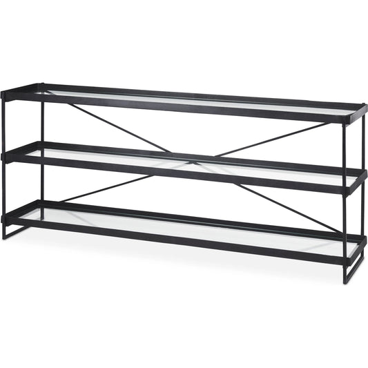 Trey Console Table by Mercana. Made from iron in a transitional style.