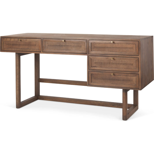 010 SI-2369869 | Primary Silo | Grier Office Desk by Mercana. Made from solid wood in a transitional style.