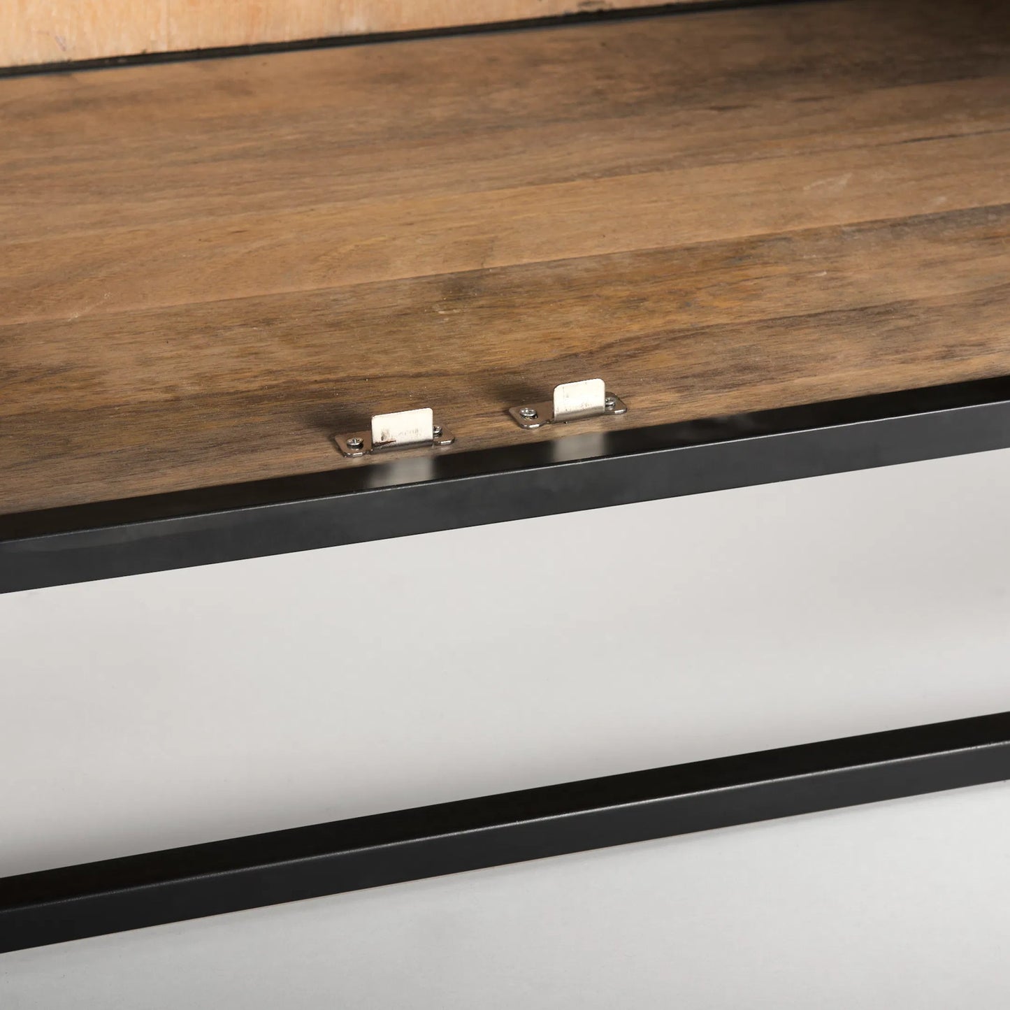 007 SI-2369854 | Closeup | Sloan Large Curio Cabinet by Mercana in black. Made from solid wood in a unique style.