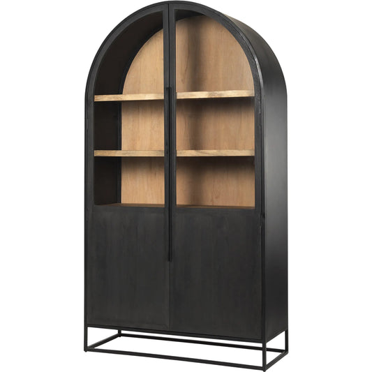 038 SI-2369854 | Primary Silo | Sloan Large Curio Cabinet by Mercana. Made from solid wood in a modern style.