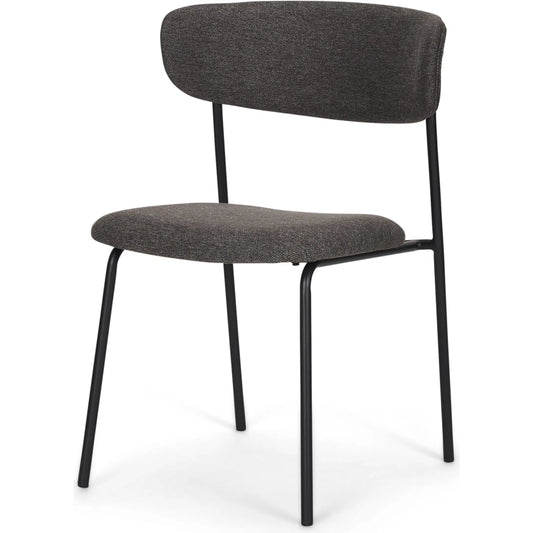 Corey Dining Chair (Set of 2) by Mercana in black. Made from metal in a transitional style.
