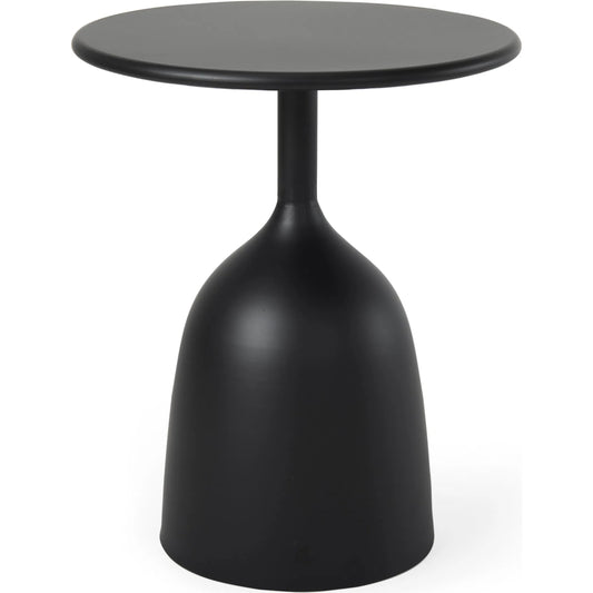 Talulla Accent Table by Mercana in black. Made from metal in a modern style.