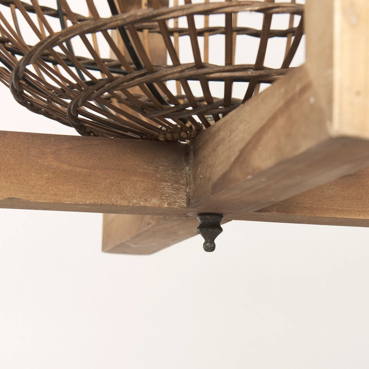 017 SI-2369957 | Closeup | Kiley Pendant Light by Mercana in natural. Made from metal in a rustic style.