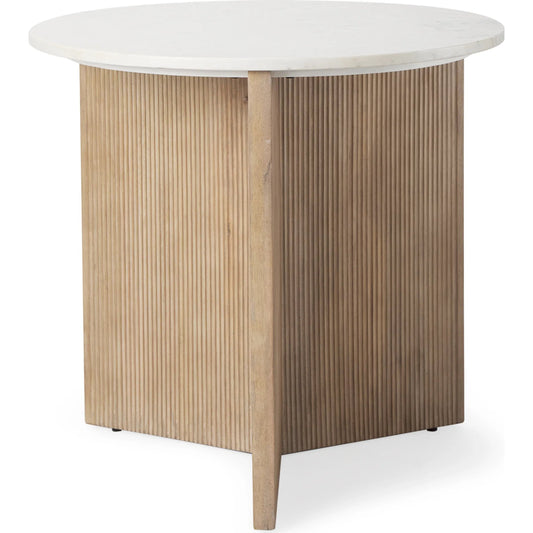 Enzo Accent Table by Mercana. Made from solid wood in a transitional style.