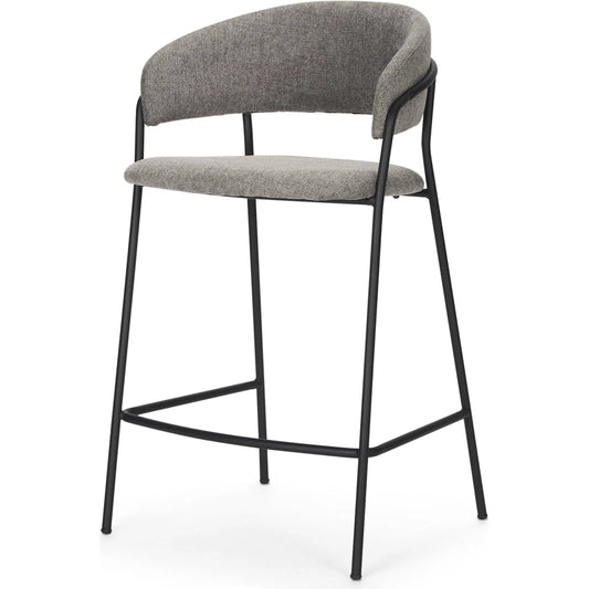 Carolyn Upholstered Seat Counter Stool by Mercana. Made from metal in a transitional style.