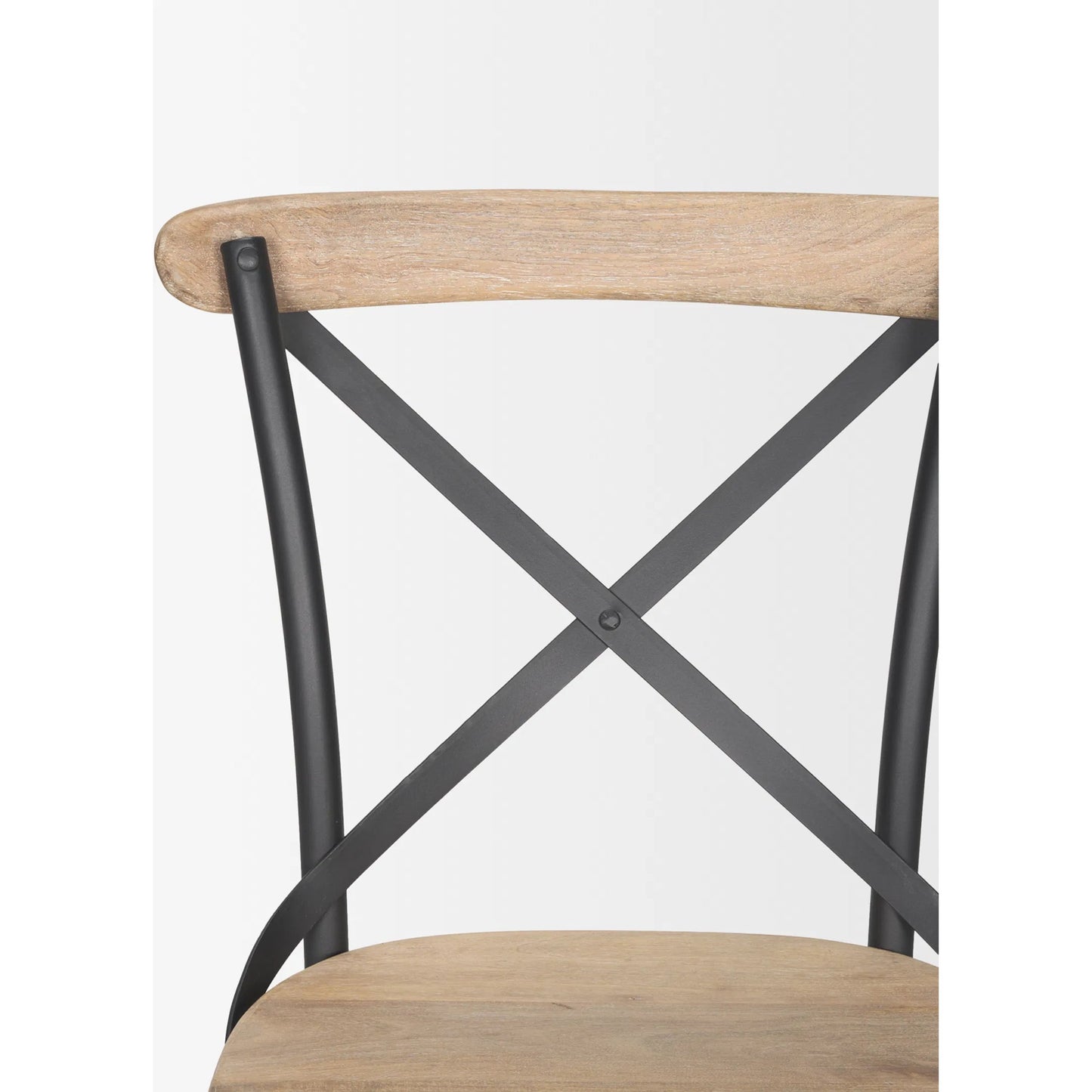 006 SI-2369280 | Closeup | Etienne Dining Chair (Set of 2) by Mercana in brown, gray. Made from metal in a unique style.