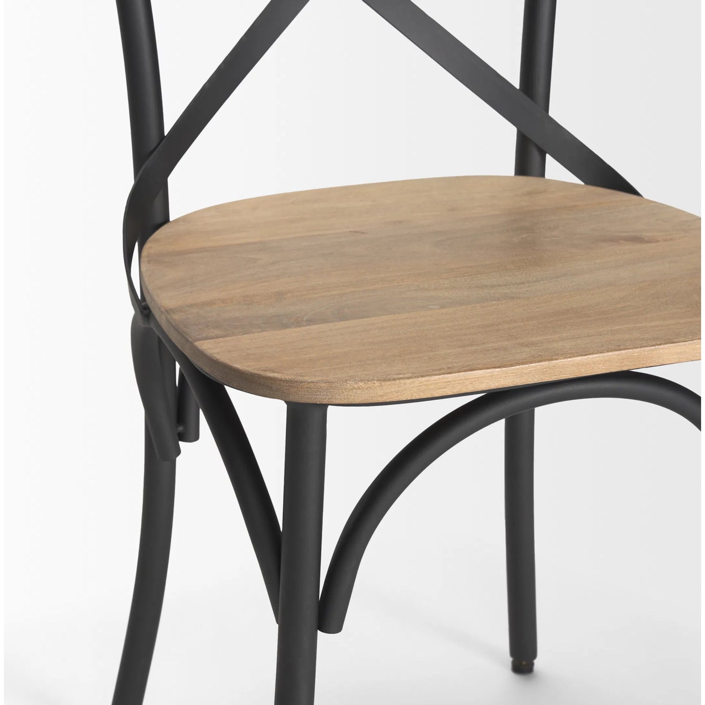 024 SI-2369280 | Closeup | Etienne Dining Chair (Set of 2) by Mercana in brown, gray. Made from metal in a cottage & farmhouse style.