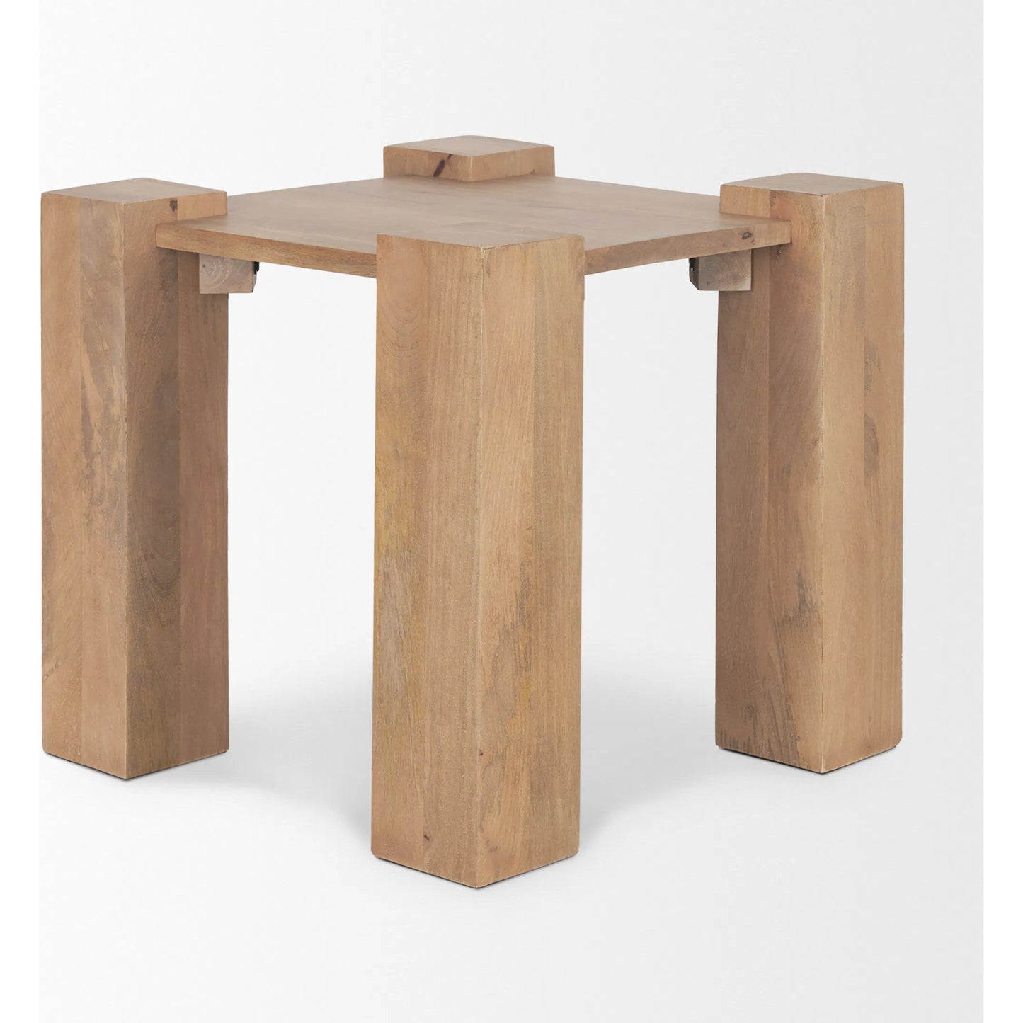 003 SI-2370358 | Additional Silo | Beth Accent Table by Mercana in brown. Made from solid wood in a unique style.