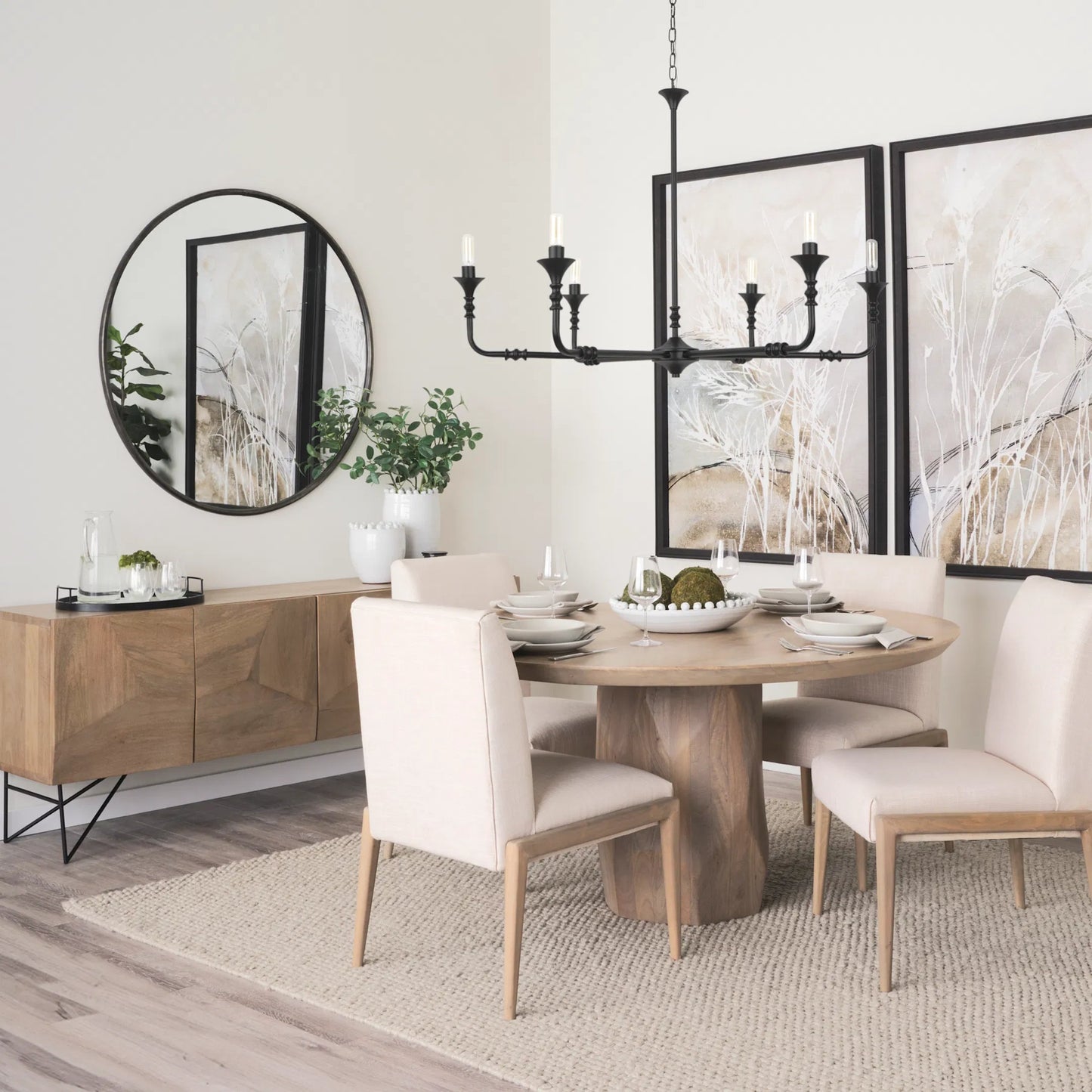 006 SI-2369349 | Lifestyle | Fitzgerald Dining Table by Mercana. Made from solid wood in a eclectic & global style.