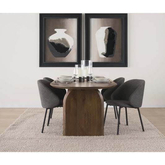 Shannon Dining Chair (Set of 2) by Mercana. Made from fabric in a transitional style.