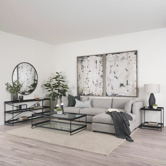 Trey Coffee Table by Mercana. Made from glass in a transitional style.