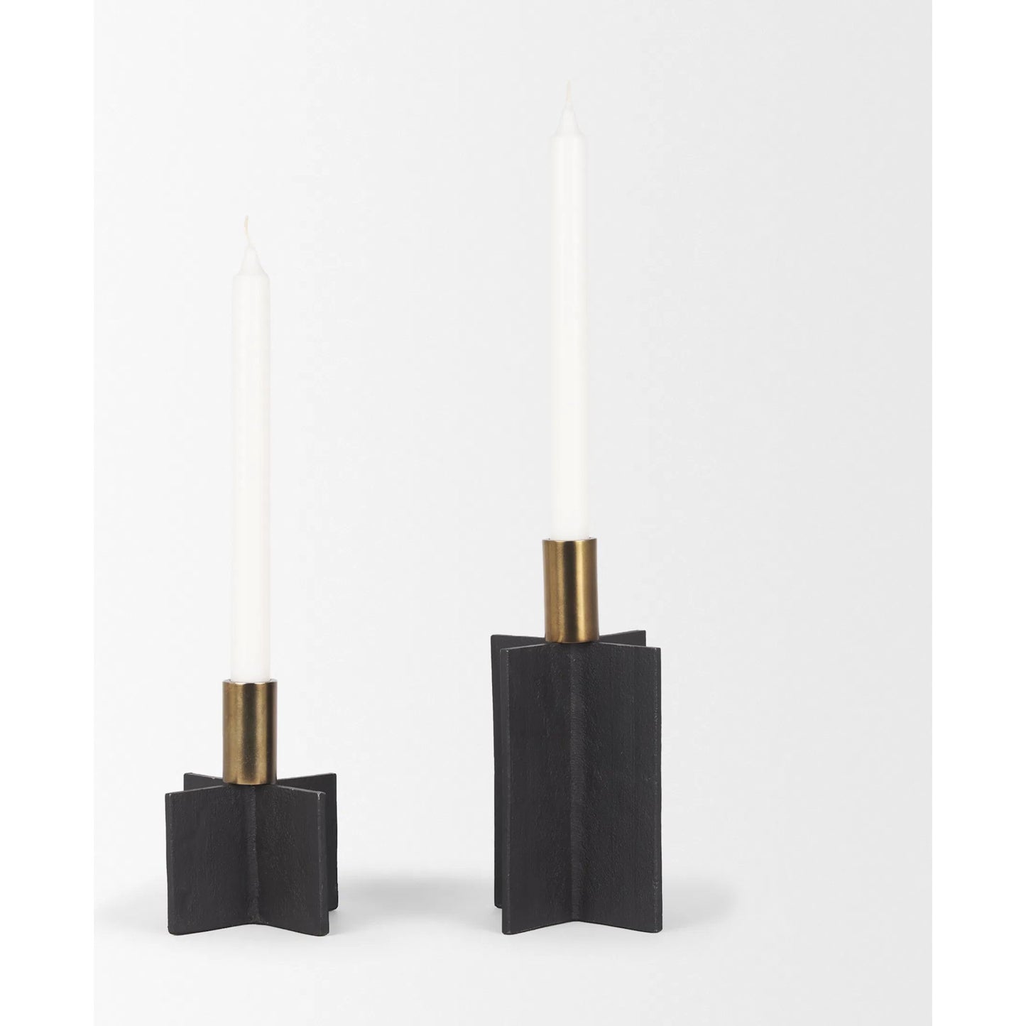 004 SI-2370396 | Additional Silo | Pia Taper Candleholder by Mercana. Made from metal in a unique style.