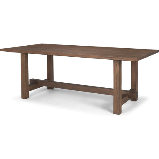 Suke Dining Table by Mercana. Made from solid wood in a transitional style.