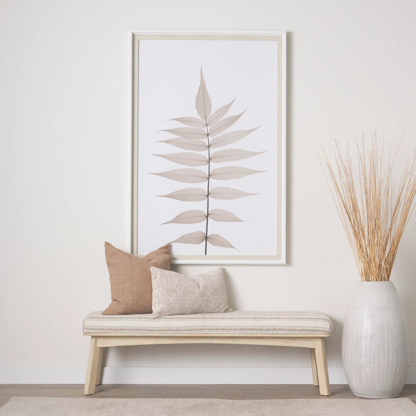 015 SI-2370534 | Lifestyle | Taimo Bench by Mercana in cream, beige. Made from unique in a transitional style.