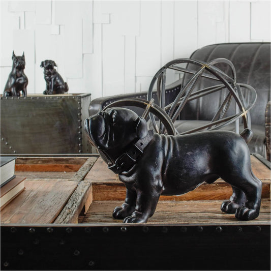 Hugo Bulldog by Mercana in black. Made from unique in a traditional style.