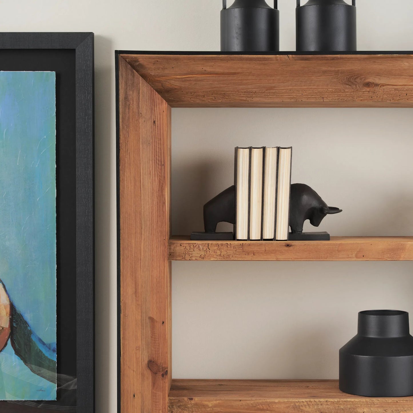 057 SI-1718071 | Lifestyle | Tauro III Cast Aluminum Raging Bull Bookends Set of Two by Mercana in black. Made from aluminum in a cottage & farmhouse style.