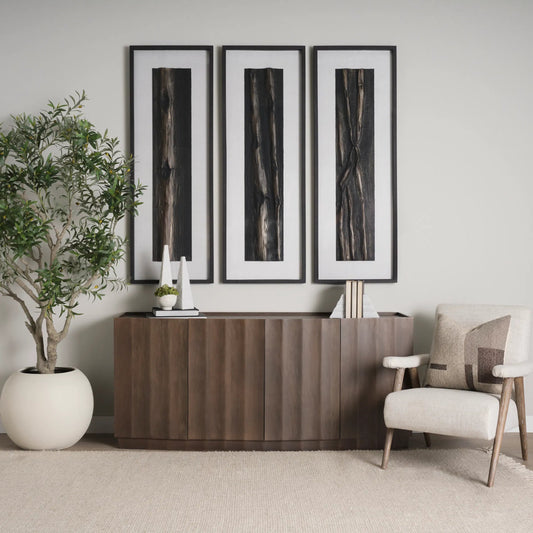 Kyle Square Pillow Cover by Mercana in brown. Made from wool blend in a transitional style.