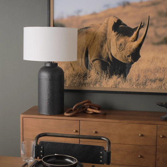 Leo Table Lamp by Mercana. Made from metal in a modern style.