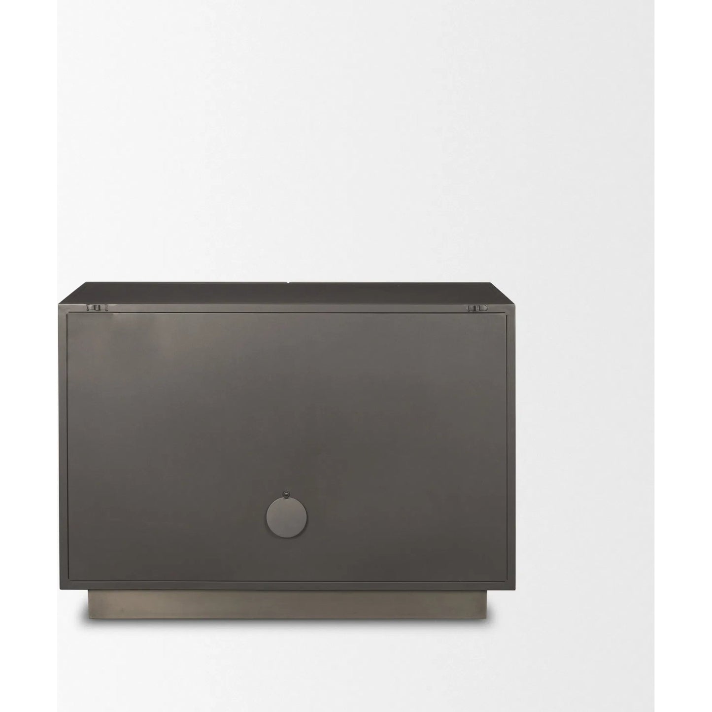 004 SI-2453287 | Additional Silo | Roxdale Accent Cabinet by Mercana in black, silver. Made from metal in a unique style.