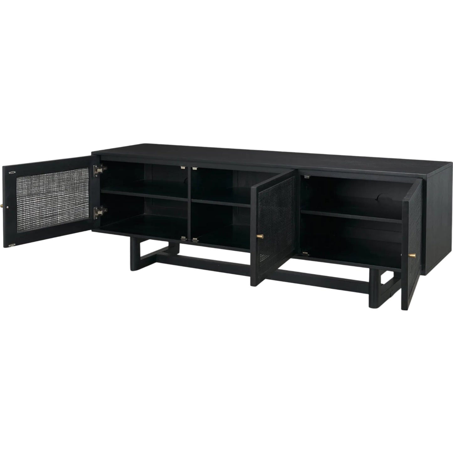 028 SI-2453209 | Closeup | Grier Media Console by Mercana. Made from solid wood in a unique style.