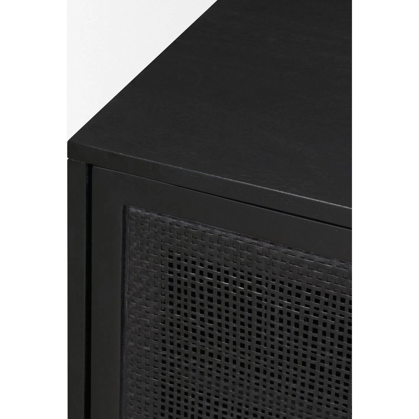 030 SI-2453209 | Closeup | Grier Media Console by Mercana. Made from solid wood in a unique style.