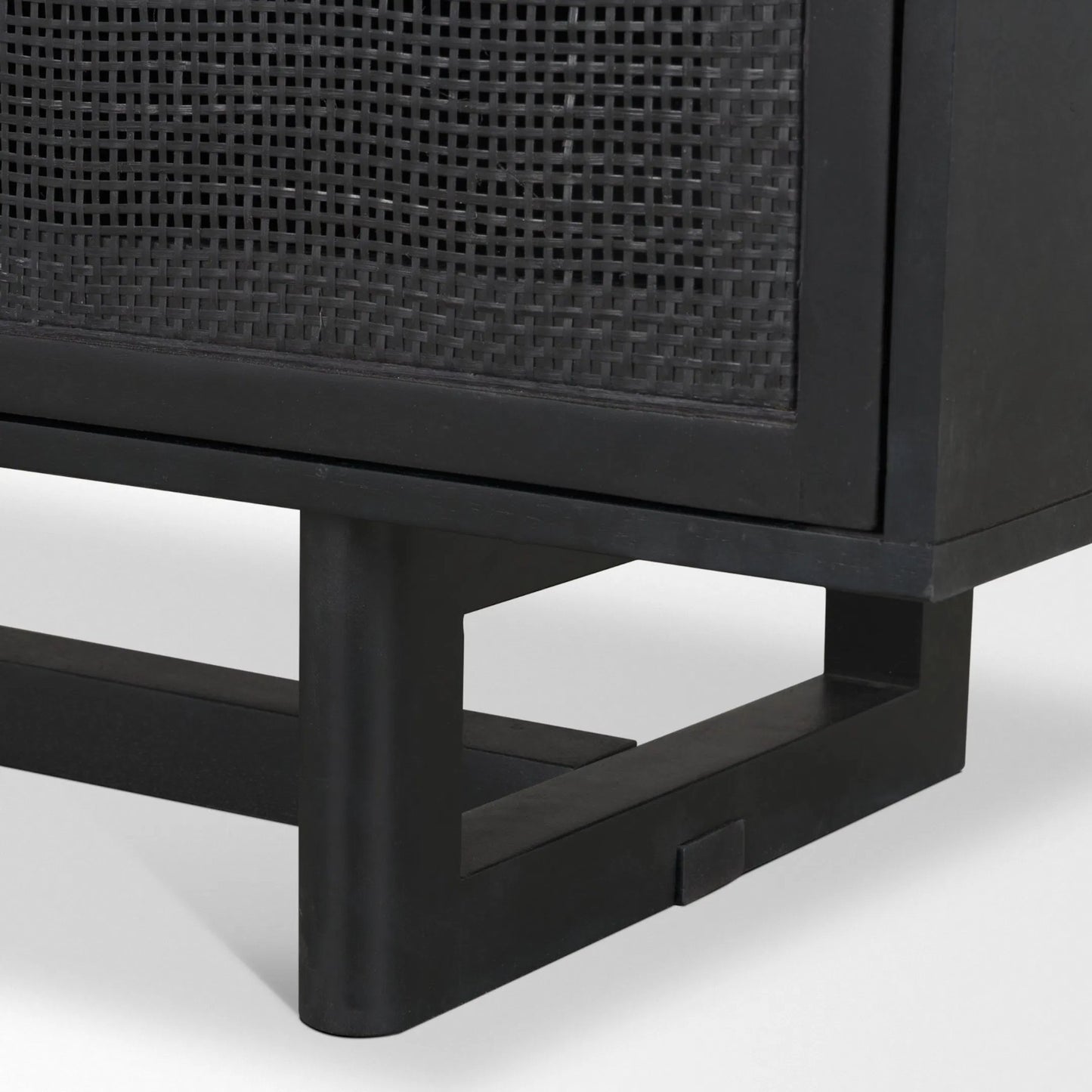 033 SI-2453209 | Closeup | Grier Media Console by Mercana. Made from solid wood in a unique style.