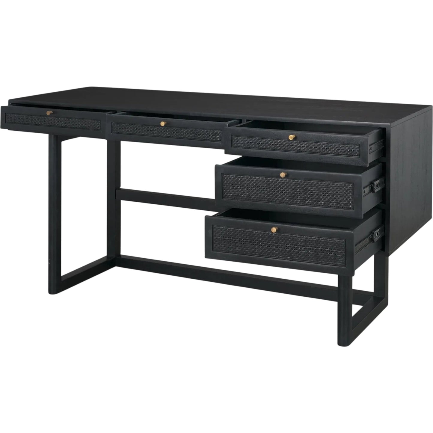 016 SI-2453210 | Closeup | Grier Office Desk by Mercana. Made from solid wood in a unique style.