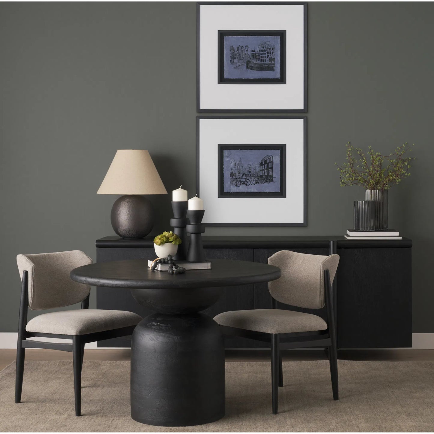 015 SI-2453172 | Lifestyle | Atlas Dining Table by Mercana. Made from solid wood in a transitional style.