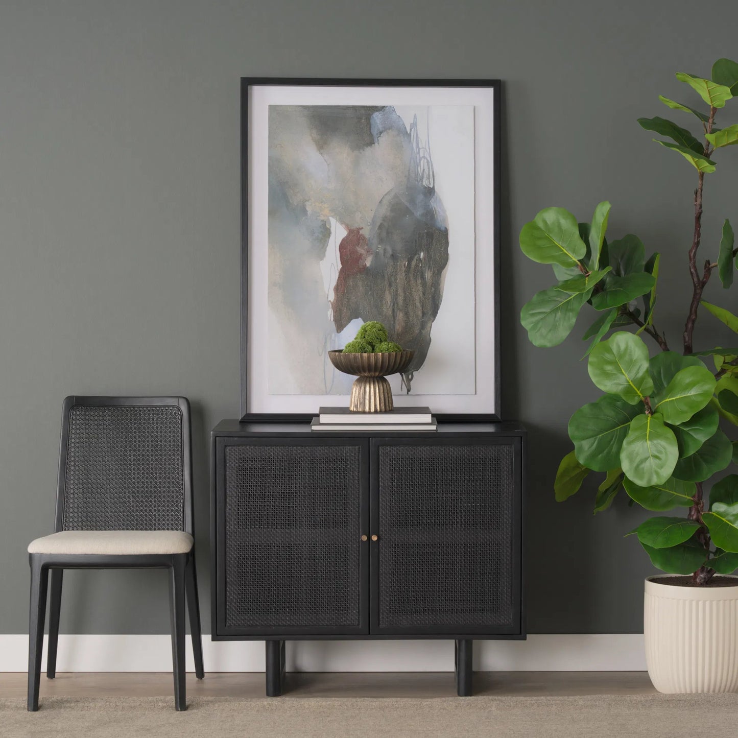 035 SI-2453206 | Lifestyle | Grier Accent Cabinet by Mercana. Made from solid wood in a unique style.