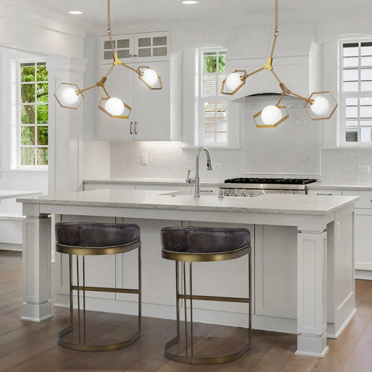 Hollyfield Leather Seat Counter Stool by Mercana. Made from unique in a modern style.