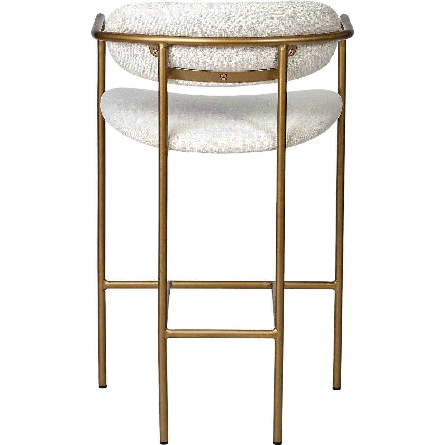 003 SI-2453282 | Additional Silo | Parker Upholstered Seat Counter Stool by Mercana in beige. Made from metal in a unique style.