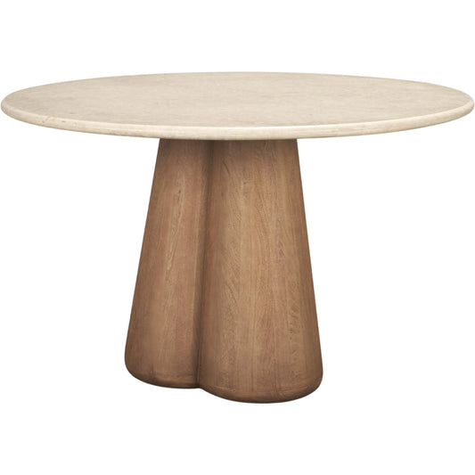 000 SI-2540762 | Primary Silo | Marilyn 48" Dining Table by Mercana in brown. Made from solid wood in a unique style.