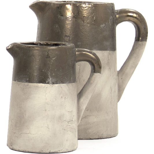 Gilded Top Jug by Zentique in gilded top and ceramic. Made from unique in a eclectic & global style.