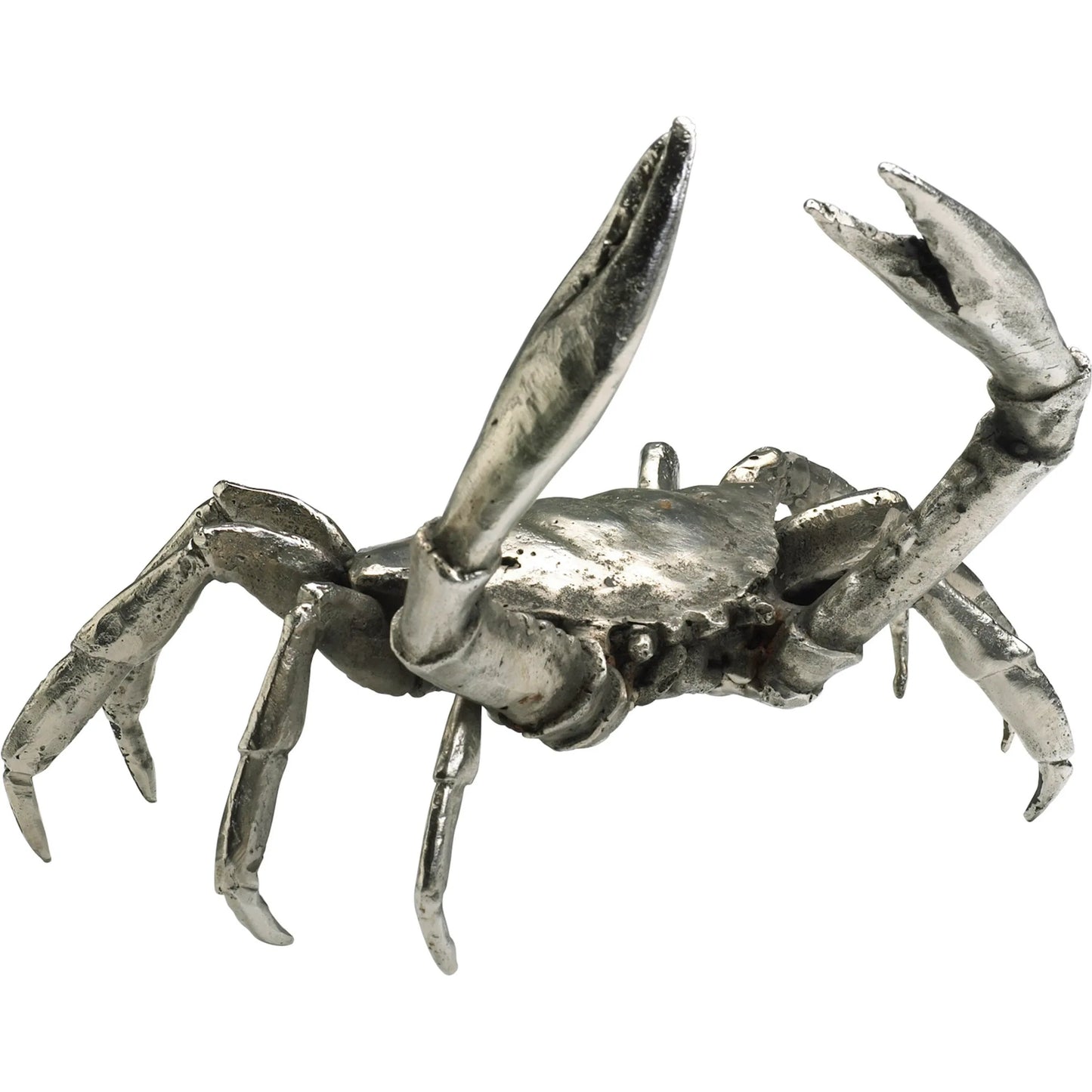 001 S-255190 | Primary Silo | Crab by Cyan Design in silver leaf. Made from cast iron in a coastal style.