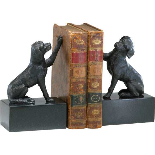 Dog Bookends (Set of 2) by Cyan Design in old world. Made from iron in a modern style.