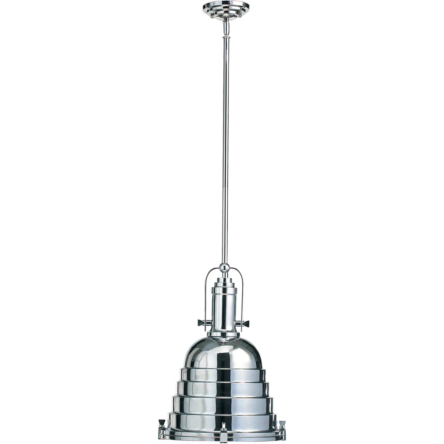 001 S-255461 | Primary Silo | Elliott Pendant by Cyan Design in chrome. Made from iron, glass in a modern style.