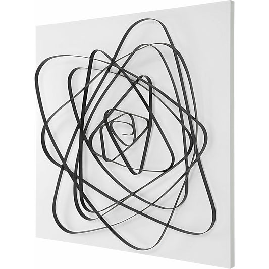 Nucleus Wall Decor by Uttermost in matte white. Made from iron 100% in a modern style.