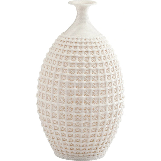 Diana Vase by Cyan Design in matte white. Made from ceramic in a eclectic & global style.