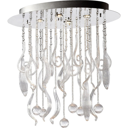 Mirabelle Pendant by Cyan Design in chrome. Made from iron, clear glass in a modern style.