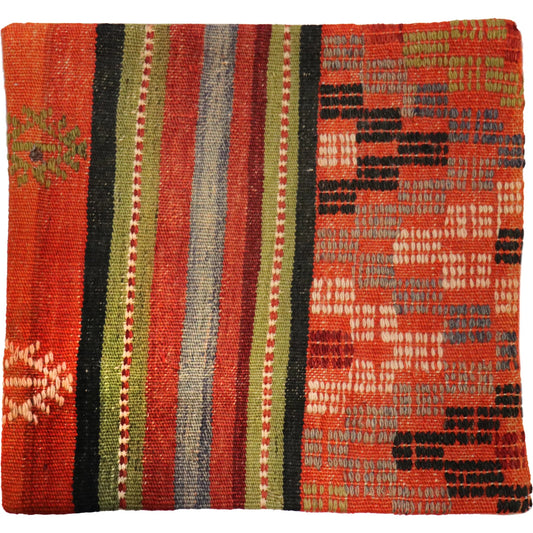 Vintage Kilim Pillow Case - 049828 by Pasargad Home in multi. Made from wool in a eclectic & global style.