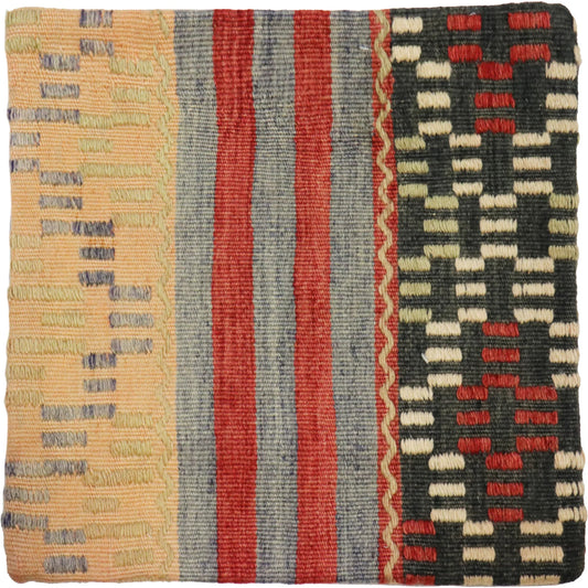 Vintage Kilim Pillow Case - 050039 by Pasargad Home in multi. Made from wool in a eclectic & global style.