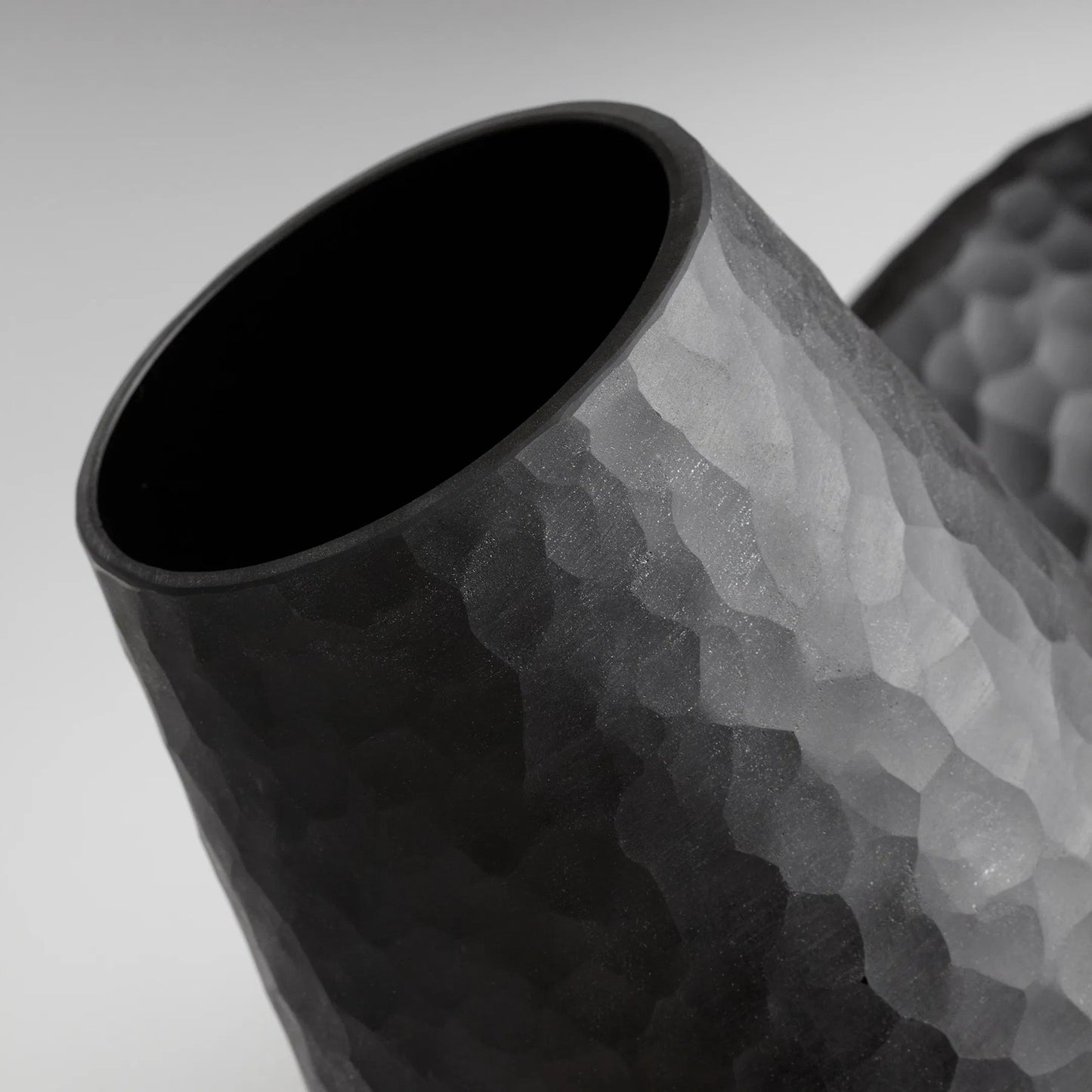 004 S-256158 | Closeup | Lava Vase by Cyan Design in black. Made from glass in a modern style.