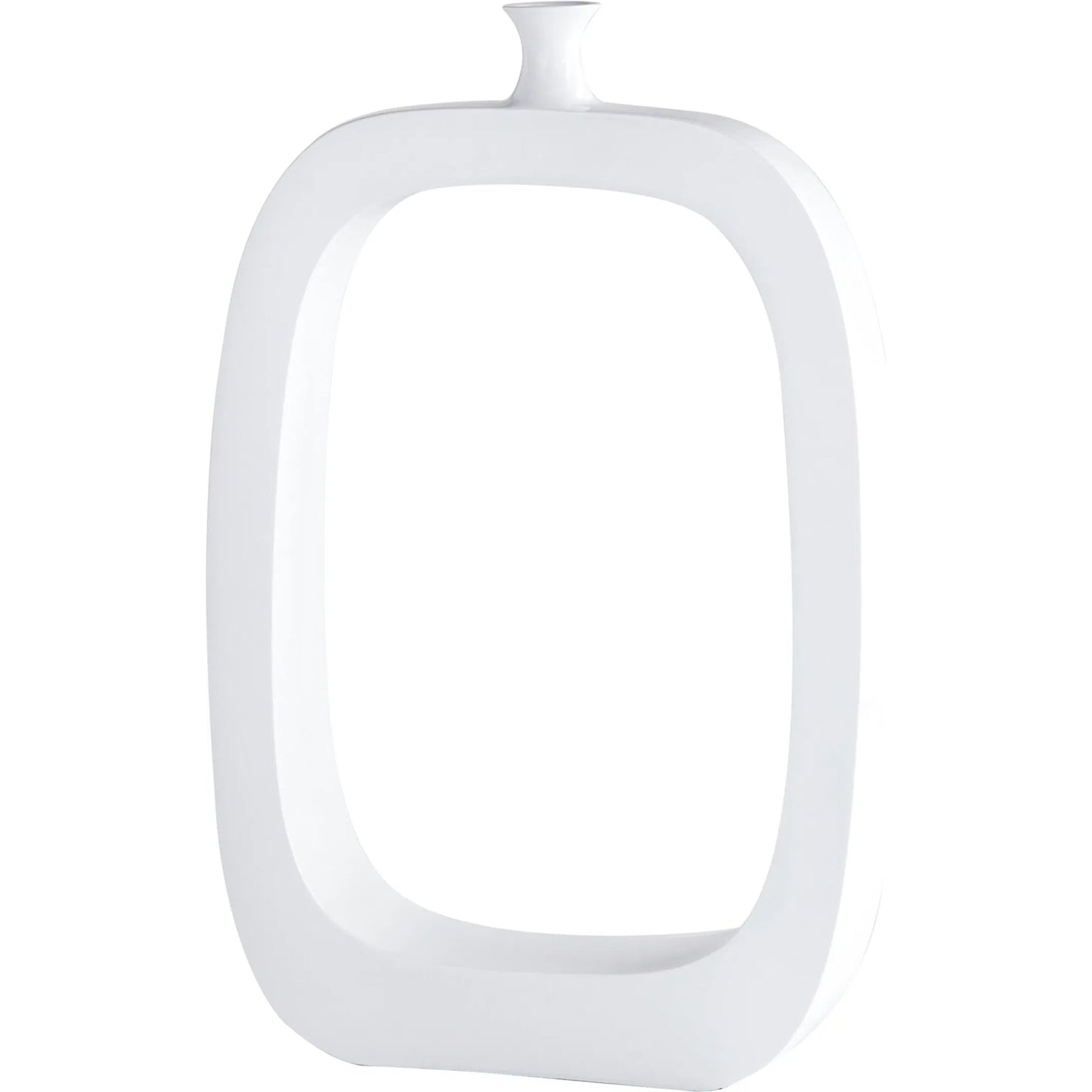 002 S-254665 | Primary Silo | Beyond the Pale Vase by Cyan Design in white. Made from resin in a modern style.