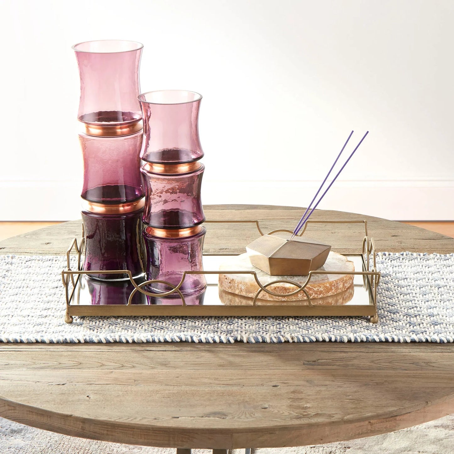 006 S-256527 | Lifestyle | Montrose Coffee Table by Cyan Design in black forest grove, chrome. Made from stainless steel, wood in a modern style.